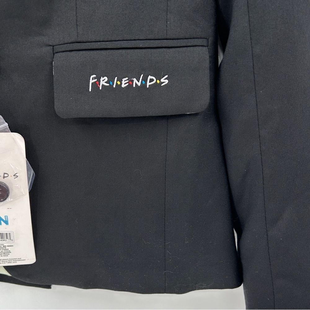 FRIENDS FUN Single Button Black Blazer NWT Size 4 - Picture 12 of 16